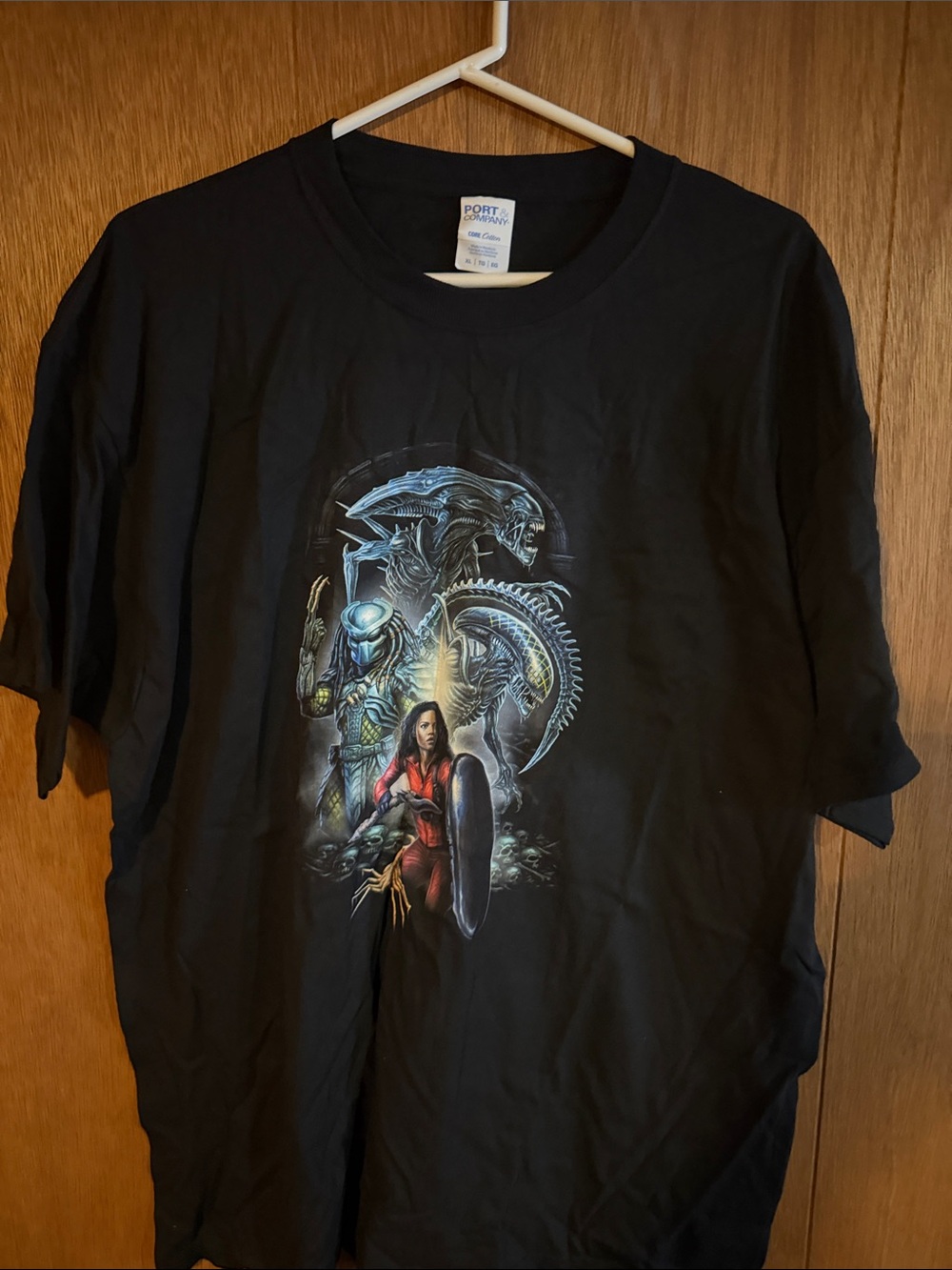 Zobie Fright Black Alien vs Predator T-Shirt